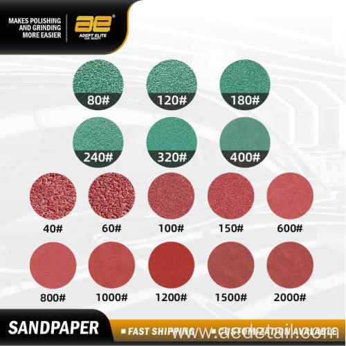Green Film Base Waterproof Automotive Sandpaper